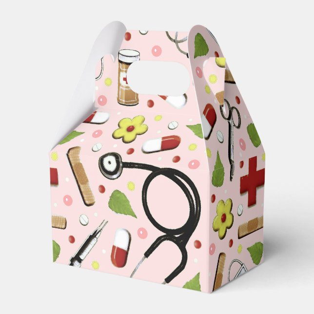 Nurse Pink Favour Box (Front Side)