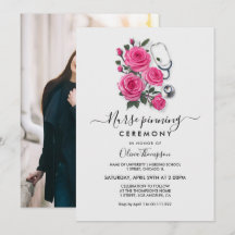 Nurse Pinning Ceremony Invitation | RN BSN Graduat