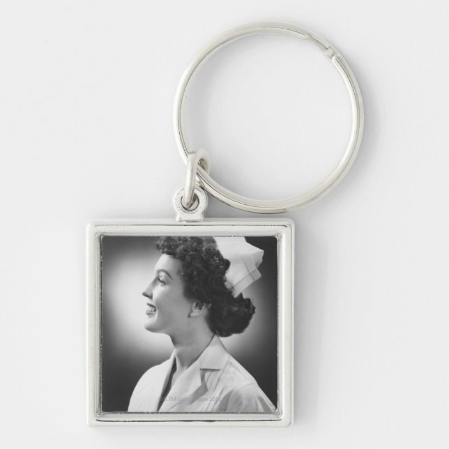 Nurse Posing Key Ring (Front)