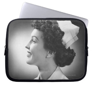 Nurse Posing Laptop Sleeve