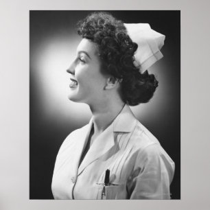 Nurse Posing Poster