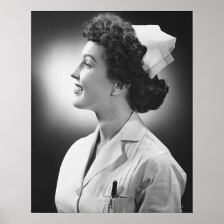 Nurse Posing Poster