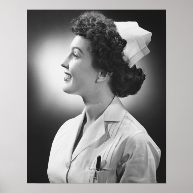 Nurse Posing Poster (Front)