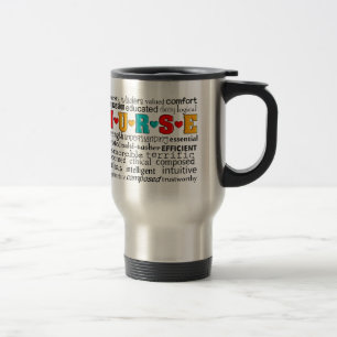 Nurse Positive Describing Words Gifts Travel Mug