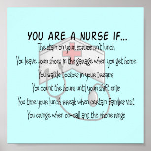Nurse Poster "You Are a Nurse If"