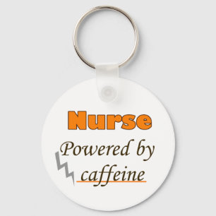 Nurse Powered by caffeine Key Ring