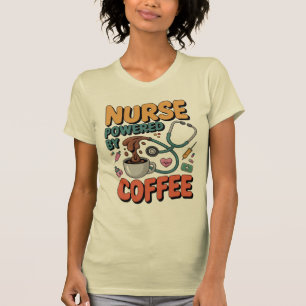 Nurse Powered by Coffee T-Shirt