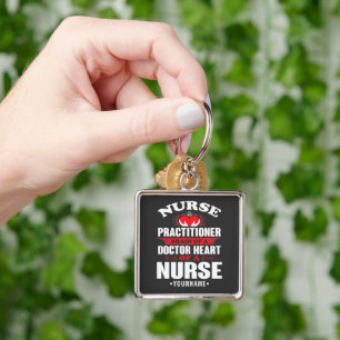 Nurse Practitioner Brains Of A Doctor Heart Of Key Ring