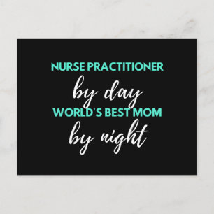 Nurse Practitioner By Day World's Best Mom Holiday Postcard