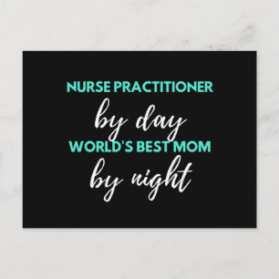 Nurse Practitioner By Day World's Best Mom Holiday Postcard