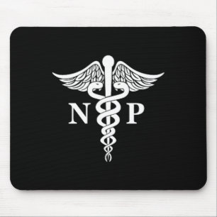Nurse Practitioner Caduceus Medical Symbol Pocket Mouse Mat