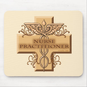 Nurse Practitioner Caduceus Mouse Mat