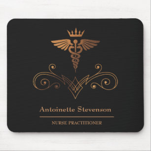 Nurse Practitioner Caduceus Mouse Mat