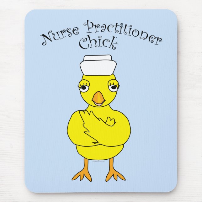 Nurse Practitioner Chick Mouse Mat (Front)