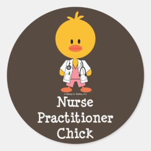 Nurse Practitioner Chick Stickers