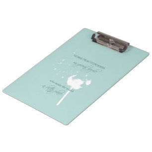Nurse Practitioner Dandelion Clipboard
