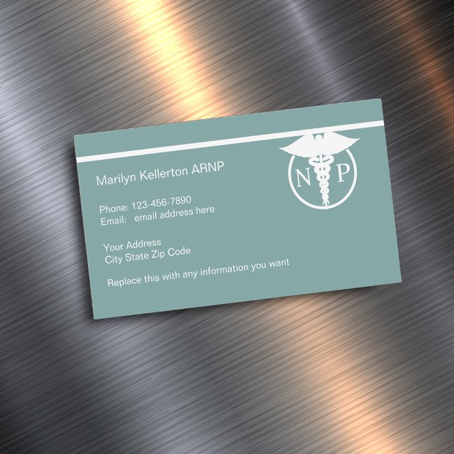 Nurse Practitioner Design Magnetic Business Cards (Creator Uploaded)