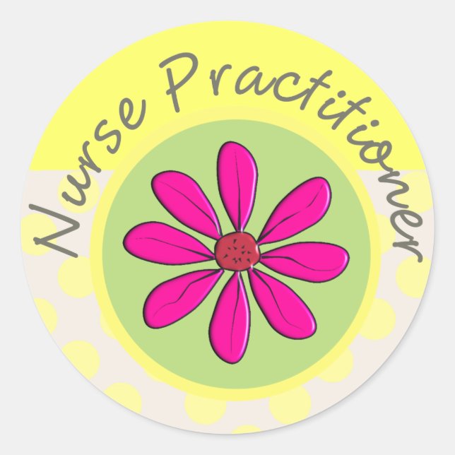 Nurse Practitioner Gifts Classic Round Sticker (Front)