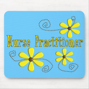 Nurse Practitioner Gifts Daisies Design Mouse Mat