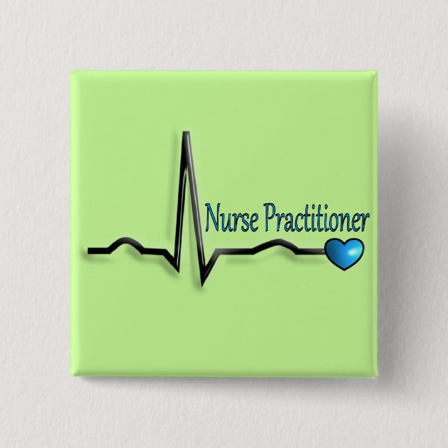 Nurse Practitioner Gifts QRS Design 15 Cm Square Badge (Front)