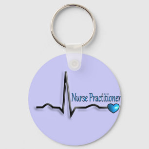 Nurse Practitioner Gifts QRS Design Key Ring