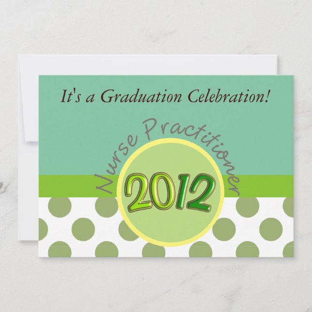Nurse Practitioner Graduation Invitations (Front)