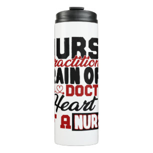Nurse Practitioner Heart Shirt Thermal Tumbler
