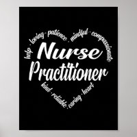 Nurse Practitioner Heart Word Cloud