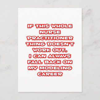 Nurse Practitioner Humour ... Modelling Career Postcard