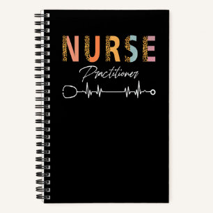 Nurse Practitioner Leopard Print Np Nursing School Notebook