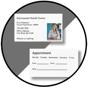 Nurse Practitioner Medical Appointment Cards