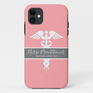 Nurse Practitioner Medical Pink Personalised iPhone 11 Case