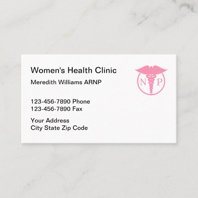 Nurse Practitioner Medical Theme Business Card (Front)