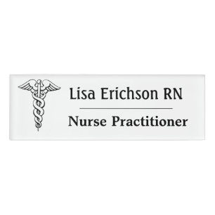 Nurse Practitioner Name Tag Personalised