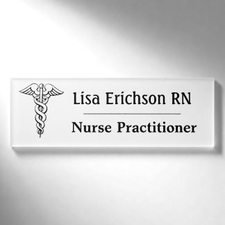 Nurse Practitioner Name Tag Personalised