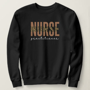 Nurse Practitioner NP cheetah Graduation Sweatshirt