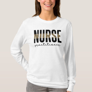 Nurse Practitioner NP Cheetah Print Graduation T-Shirt