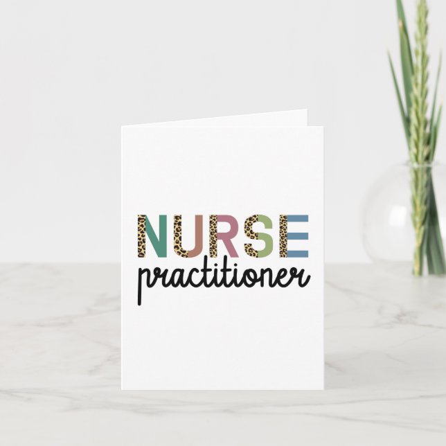 Nurse Practitioner NP nurse appreciation gifts Card (Front)