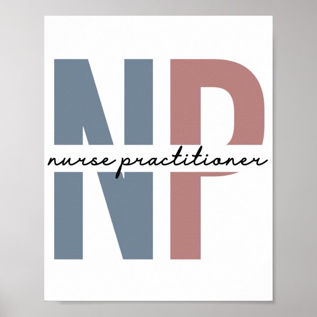 Nurse Practitioner NP nurse appreciation gifts Poster (Front)