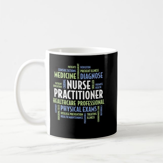 Nurse Practitioner  - NP Words  for NP Gift Coffee Mug (Left)