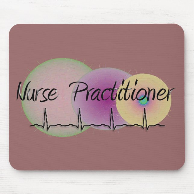 Nurse Practitioner QRS Design Mouse Mat (Front)