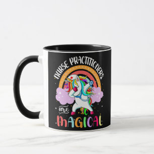 Nurse Practitioner RN NP Rainbow Unicorn Dabbing Mug