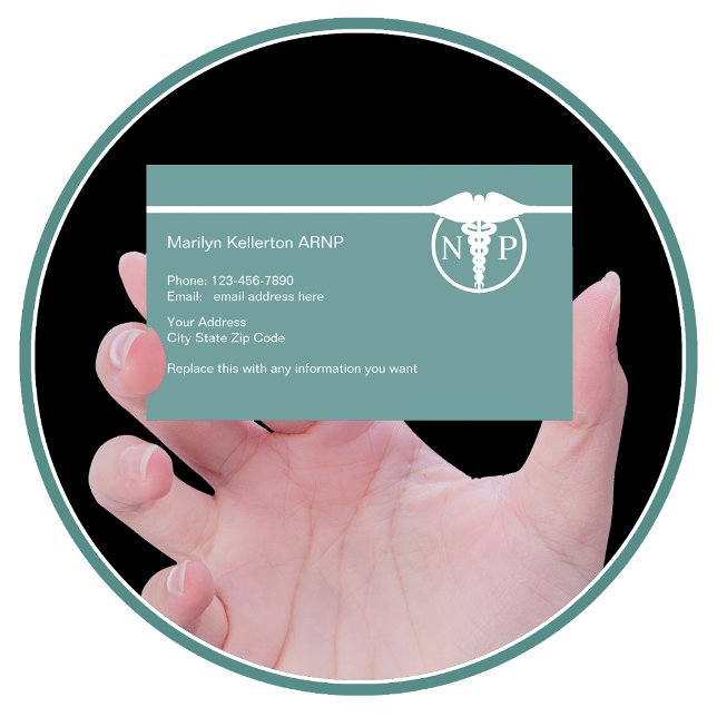 Nurse Practitioner Simple Business Cards (Creator Uploaded)
