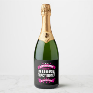 Nurse Practitioner Sparkling Wine Label