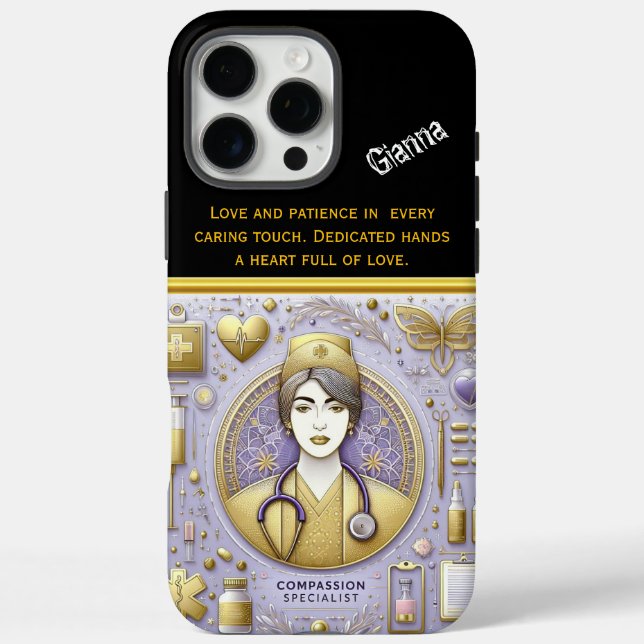 Nurse Practitioner Symbolising Compassion and Care Case-Mate iPhone Case (Back)
