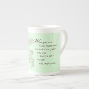 Nurse Practitioner Touch Lives Wildflower Bone China Mug