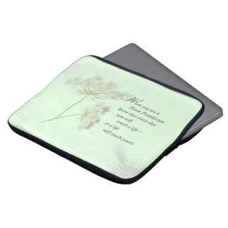Nurse Practitioner Touch Lives Wildflower Laptop Sleeve