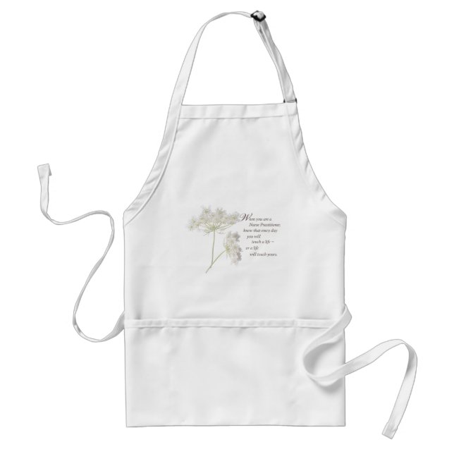 Nurse Practitioner Touch Lives Wildflower Standard Apron (Front)