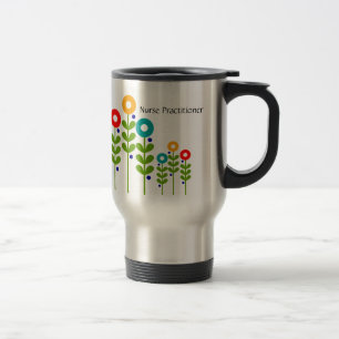 Nurse Practitioner Travel Mug Floral