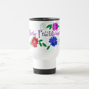 Nurse Practitioner Travel Mug Floral Design
